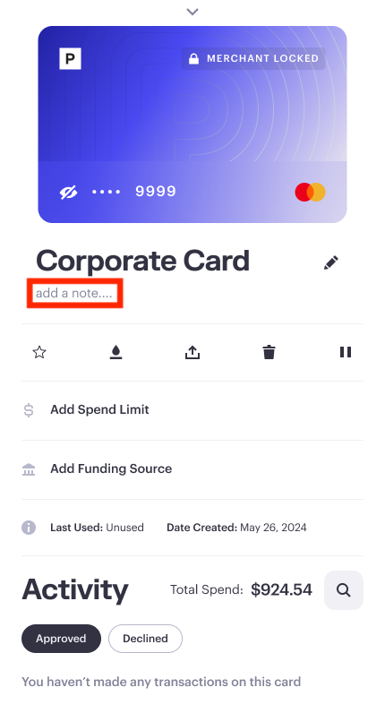 Card Notes mobile